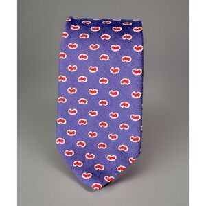 Brooks Brothers‎ Makers Mens Tie Wool Navy Blue Red Geometric Print Regent USA